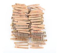 Assortiment de 1000 Résistances 1/2W à Film de Carbone, Tolérance de 5%, Plage de Valeurs de 1 Ohm à 10 Mohm, 100 Valeurs Différentes, Kit de Résistances de Précision avec 1000