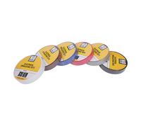 Assortiment de 14 rubans d'isolation électrique multicolores No Nonsense 33m x 19mm