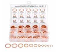 Assortiment de 150 joints d'étanchéité en cuivre, 15 tailles M5-M22, boîte