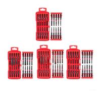 Assortiment de 20 embouts de tournevis magnétiques hexagonaux fendus cruciformes pour Torx dans un étui pour perceuse à percussion et réparation à domicile (D)