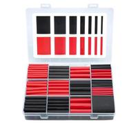 Assortiment de 200 gaines thermorétractables 3:1 Ratio avec colle à double paroi 45 mm de long et différents diamètres