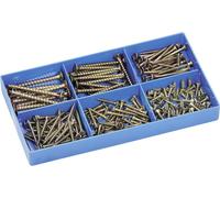 Generique Assortiment de vis à bois – 200 pièces – Conforme DIN 7505 – Pack