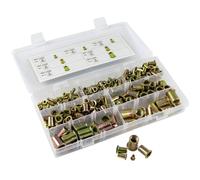 ASSORTIMENT DE 235 INSERTS FILETES ACIER ZINGUE BICHROMATE M3 à M12