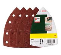 Assortiment de 25 disques abrasifs Bosch - Pour Ponceuses Multi, Grain 40/80/120/180