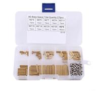Assortiment de 270 pièces M2 en laiton avec boîte de rangement transparente pour projets électroniques et carte mère, type A à passage unique (B)
