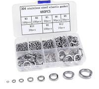 Assortiment de 460 rondelles fendues en acier inoxydable pour vis et boulons M2 M3 M4 M5 M6 M8 M10 M12