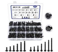 Assortiment de 465 vis autoperceuses en acier inoxydable 410#8#10 pour tête de type métal (hexagonale/ronde) de 1,27 cm à 5,1 cm pour la construction, le métal, le bois et le plastique