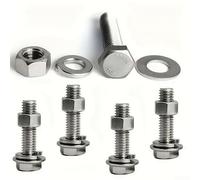 Assortiment de 520 vis hexagonales avec boîte | 520 pièces pour tailles M3-M8, têtes hexagonales, écrous et rondelles, pour divers projets