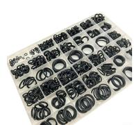 Assortiment de 595 joints toriques en caoutchouc nitrile, joints d'étanchéité noirs pour systèmes hydrauliques d'huile et de carburant, 40 C à 120 C, rangement organisé