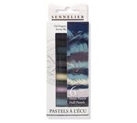 Sennelier Assortiment de 6 demi-pastels extra-fins — couleurs analogues (Ciel d'orage)