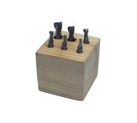 Holzmann Assortiment de 6 fraises HSS TiN D. 3 à 10 mm G