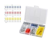 Assortiment de 60 chevilles autoperceuses en plastique nervurées pour cloison sèche avec vis - M5 3 x 16 mm, M6 4 x 20 mm, M8 5 x 25 mm pour suspendre miroirs, étagères, stores sur plaques de plâtre
