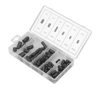 Assortiment de 80 Bouchons de Chapeau sous Vide en Caoutchouc Résistant aux Hautes Températures Kit Flexible avec 6 Tailles Boîte de Rangement pour Étanchéité sans Fuite