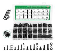 Assortiment de 860 vis métriques M2 M3 M4 M5 avec verrouilge et rondelles ptes,alliage acier de qualité M2,M3,M4,M5 KIT DE VISSERIE