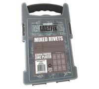 Assortiment de 900 rivets zingués brillants Easyfix