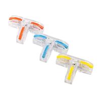 Assortiment de borniers à connexion rapide type T, câblage en 2 secondes, conducteur cuivre pur, for fils durs et souples, 30 pièces Barrette de connexion(Clear)