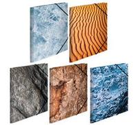 Assortiment de chemises à élastiques 'Nature', A4