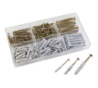 Assortiment de chevilles et vis, 150 pièces