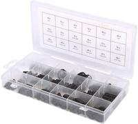 Assortiment de chevilles fendues, 295 pièces, bagues de serrage, norme DIN 471