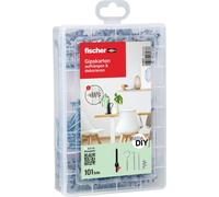FISCHER Meister-Box mit Gk Dübel, Schrauben, Winkel- und Rundhaken (513892)