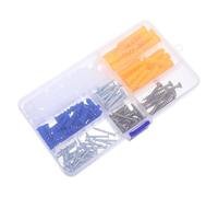 Assortiment de Chevilles pour Plaques de Plâtre et Vis, boîte | Acier au Carbone, Fixation Sûre et Usage Polyvalent, pour Tringles à Rideaux et Cloisons de Bureau