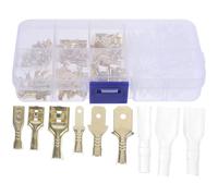 Assortiment de Connecteurs à Sertir Rapides en Acier | Bornes Plates Mâles et Femelles 2,8 4,8 6,3, Format Compact, pour Entretien D’appareils et Électronique