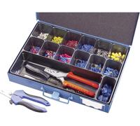 Assortiment de cosses à sertir 810781 0.705 mm² 10 mm² blanc, jaune, rouge, bleu, métal 1403 pc(s)