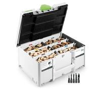 Assortiment de domino en hêtre DS 4/5/6/8/10 1060 BU + coffret SYSTAINER - FESTOOL - 576794