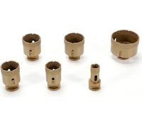 Assortiment de forets diamantés - Scie cloche/mèche à centrer - 20/35/40/45/50/68 mm - Pour le perçage des métaux - Longue durée de vie, résistant à la chaleur - Orange
