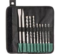 Assortiment de forets et burins SDS-plus SP - 10 pièces - METABO - 630824000