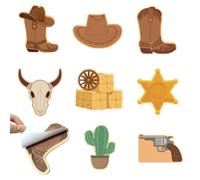 Assortiment de notes adhésives polyvalentes sur le thème de Cow Boy Bloc-notes adhésif amovible pour la journalisation, les bureaux, l ' école Note adhésive amovible