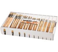 Assortiment de pinceaux en soie 10 tailles x 12 classes Set 120 pièces