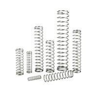 Assortiment de ressorts étendus et comprimés, tension, compression, lot 5, en acier inoxydable 304, argent, 3 mm x 38(3mmx38mmx30mm)