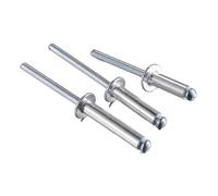 Assortiment de rivets aveugles en alliage d'aluminium | Argent M5 10/30/50 pièces : conduit de meubles en métal bricolage(M5x16mm,30PCS)