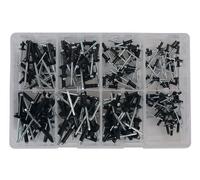 Assortiment de rivets noir - 200 pièces