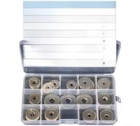 Assortiment de rondelles plates en acier inoxydable 304, 75 pièces avec boîte de rangement, pour un ajustement précis pour une fixation sûre dans la maison, le jardin et l'atelier