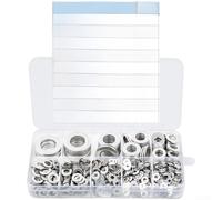 Assortiment de rondelles plates en acier inoxydable 304 dont M2 pour M3 M5 M6 M8 M10 pour des environnements de performance fiables (900 pièces)