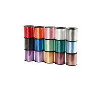 Assortiment de rubans cadeaux 10 mm - 15 bolducs de 50 m