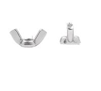 Assortiment d'écrous à oreilles papillon en acier inoxydable M4-M10, 140 pièces, écrous de fixation torsion manuelle Pour Bricolage(M8)