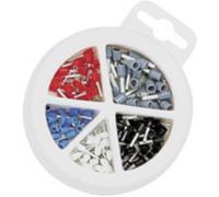Assortiment dembouts simples NWS 144-BI-150 bleu, gris, noir, blanc, rouge 150 pc(s)