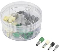 Assortiment d'embouts simples TRU COMPONENTS E100GS 739705 gris, noir, ivoire, vert 100 pc(s)