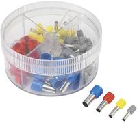 Assortiment d'embouts simples TRU COMPONENTS E100SS 739966 gris, jaune, rouge, bleu 100 pc(s)