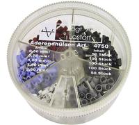Assortiment dembouts simples Vogt Verbindungstechnik 4750 0.50 mm² 2.50 mm² blanc, bleu clair, rouge, noir, gris 400 pc(s)