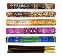 Assortiment d'encens - Bouquet Purification. Lot de 100 bâtons (5 parfums) Marque Hem.