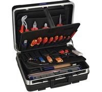 Assortiment d'outils pour électriciens - Benning - 46 pièces - Coffret aluminium - ABS