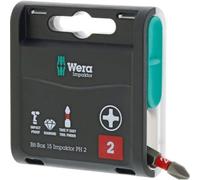 Assortiment embout 15 Impaktor PH2x 25mm 15er Box Wera