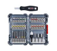 Assortiment embouts de vissage - BOSCH - 2607017693 - 44 pièces + tournevis - embouts Power 65 mm - porte-embouts 60 mm