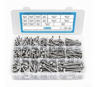 Assortiment Métal Auto-foreuses Perçage 425pcs Assortiment Métal | Acier 410 pour robuste, tête hexagone stable, pré-perçage, pour idéal métal et plâtre, 425 pièces