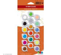 Assortiment Peinture Acrylique Vives Et Pastels - 18 Mini Doses De 3ml