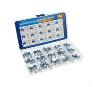Assortiment Résistances Variables 150pcs Boîte Transparente | 15 valeurs communes, 100Ω à 2MΩ, 10 par valeur, pour idéal prototypage, réparations diverses